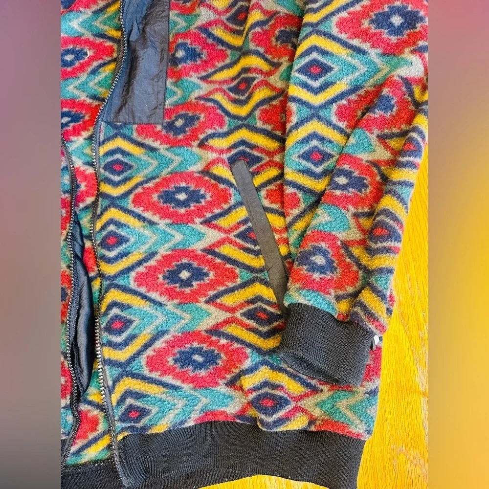 Vintage First Down Men's Vibrant Patterned Jacket